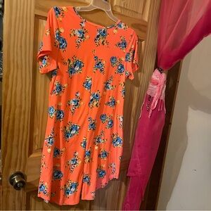 Floral Orange Dress